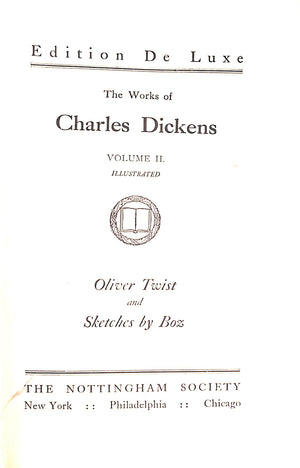 "The Works Of Charles Dickens 15 Volume Edition De Luxe" DICKENS, Charles