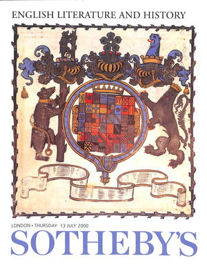 English Literature And History - 13 July 2000 Sotheby's