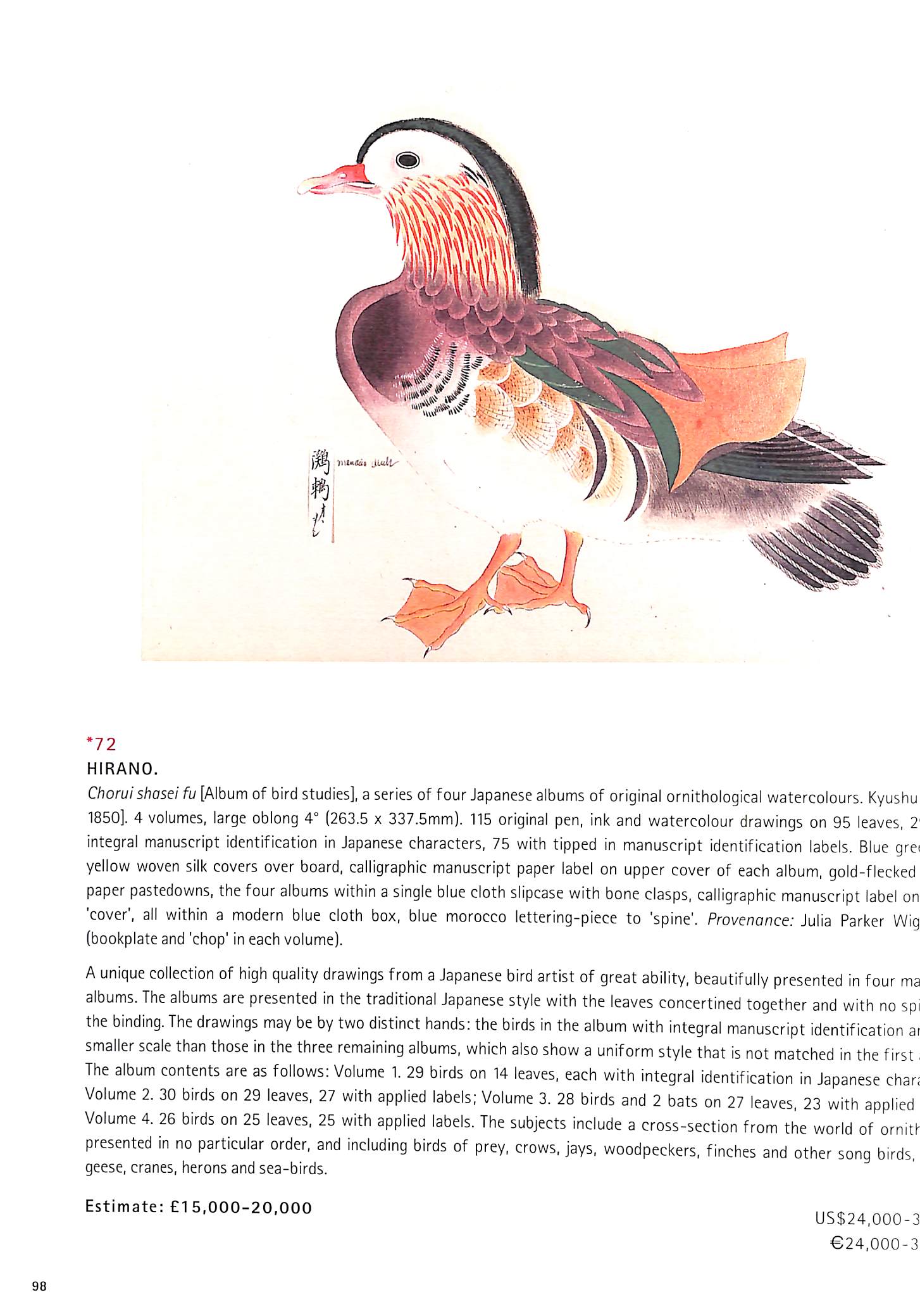 Important Atlases, Colour-Plate And Natural History Books - 19 November 2002 Christie's