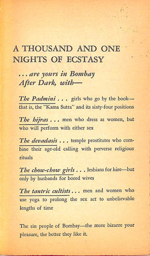 "Bombay After Dark" 1968 ROSS, Allen V.