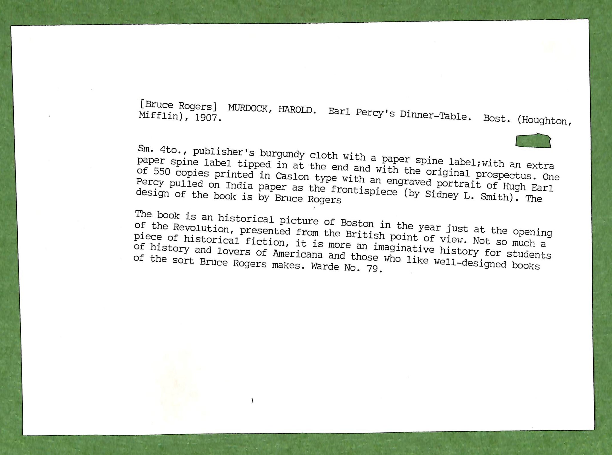 "Earl Percy's Dinner Table" 1907 MURDOCK, Harold