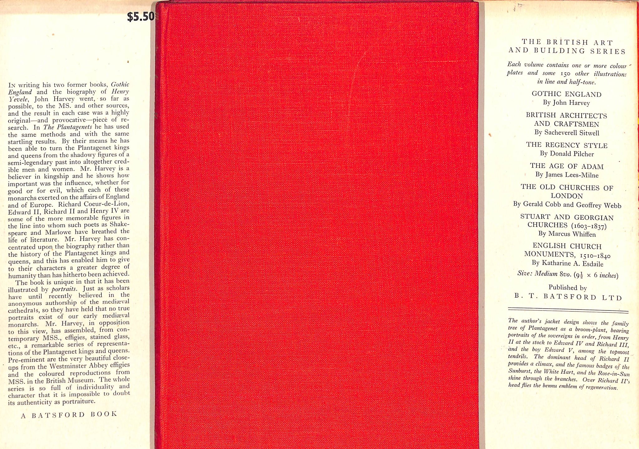 "The Plantagenets 1154-1485" 1948 HARVEY, John (SOLD)