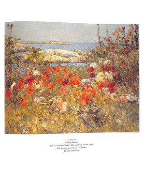 "Childe Hassam An Island Garden Revisited" 1990 CURRY, David Park