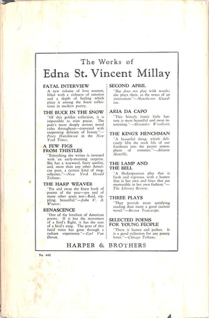 "The Princess Marries The Page" 1932 MILLAY, Edna St. Vincent (SOLD)