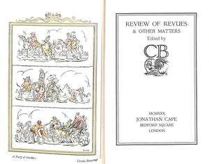 "Review Of Revues & Other Matters" 1930 COCHRAN C.B. [edited by]