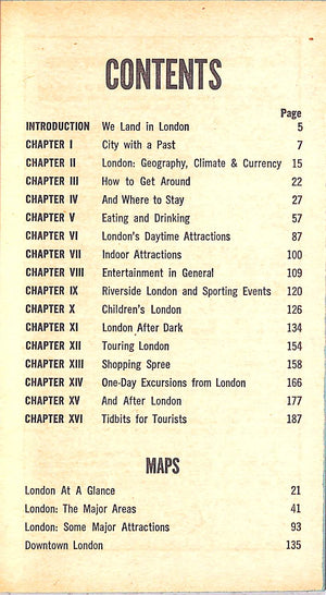 "TWA Getaway Guide London" 1971 GODWIN, John and HAGGART, Stanley