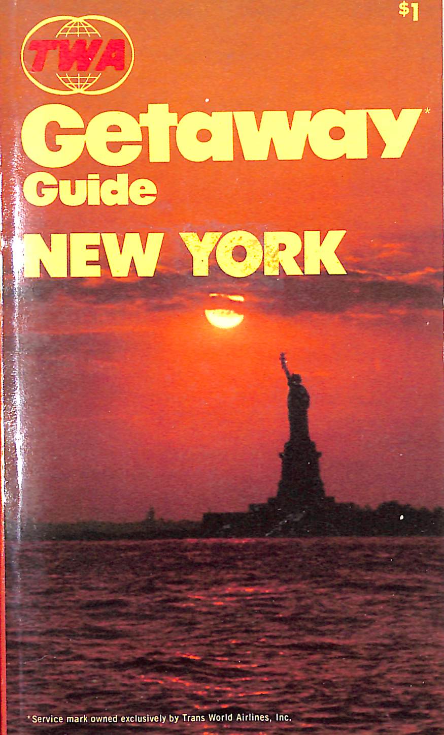"TWA Getaway Guide New York" 1971 HAMMEL, Faye