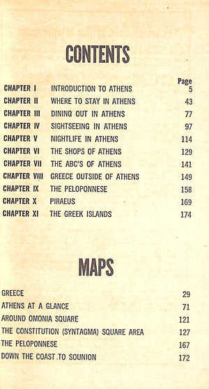 "TWA Getaway Guide Athens" 1971 HANDEL, Laurence