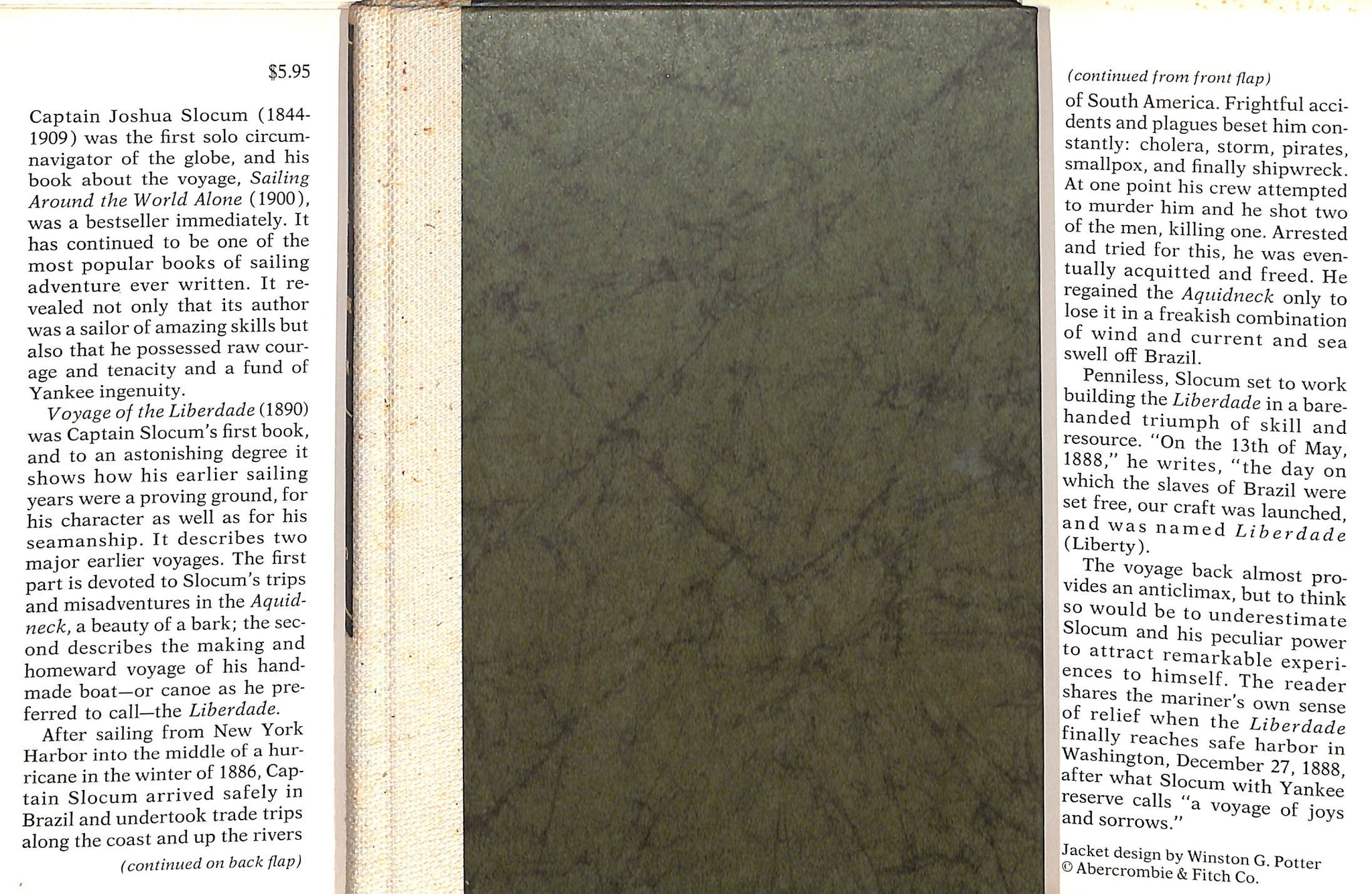 "Voyage Of The Liberdade: From Rio To The Potomac In A Handmade "Canoe" In 1888" 1967 SLOCUM, Capt. Joshua (SOLD)