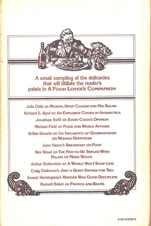 "A Food Lover's Companion" 1979 JONES, Evan