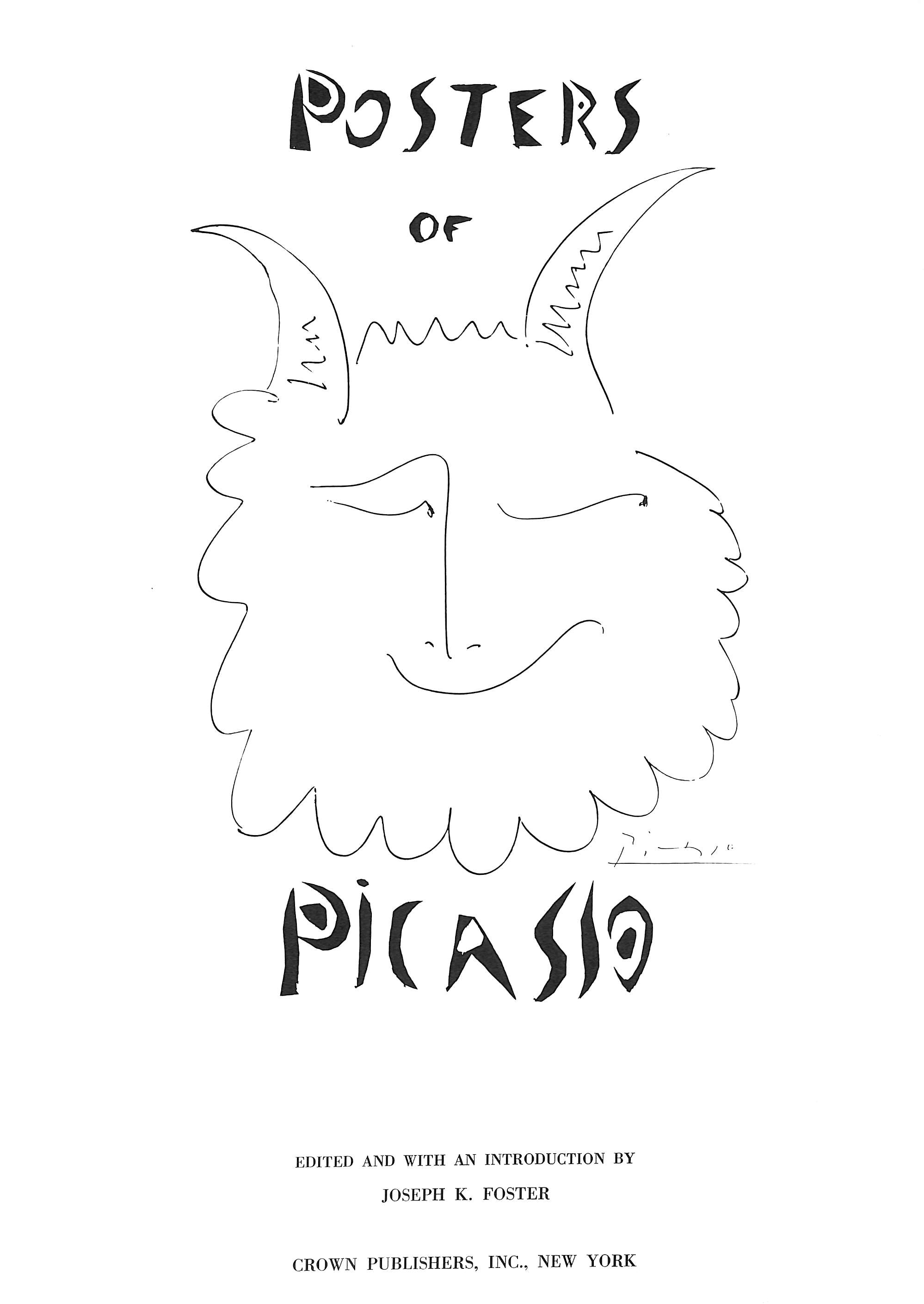 "Posters Of Picasso" 1957 w/ 24 Folio Chromolithographic Plates Of Picasso's Most Striking Posters (SOLD)