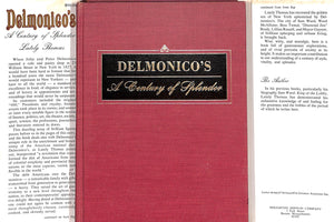 "Delmonico's: A Century Of Splendor" 1967 THOMAS, Lately