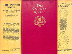 "The Dinner Knell: Elegy In An English Dining Room" 1932 WELBY, T. Earle