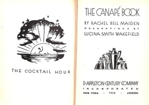 "The Canape Book" 1936 MAIDEN, Rachel Bell (SOLD)