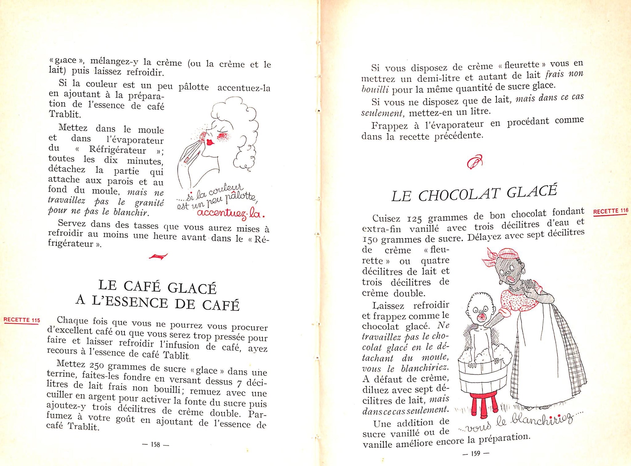 "Entremets Et Boissons Glaces" 1930 LESPINE, G. Dumont