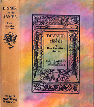 "Dinner With James" 1931 HENNIKER-HEATON, Rose