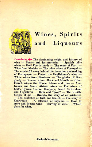 "Wines, Spirits And Liqueurs" 1959 SHEPHERD, C. W.