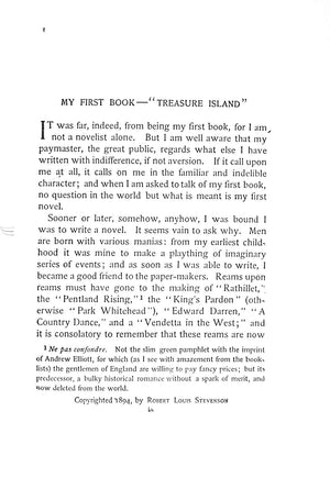 "Treasure Island Vol. II The Novels And Tales Of Robert Louis Stevenson" 1902 STEVENSON, Robert Louis