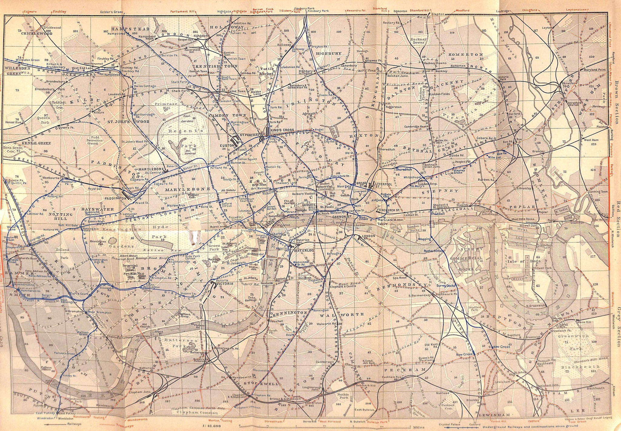 "Baedeker's London And Its Environs Handbook For Travellers" 1915 BAEDEKER, Karl