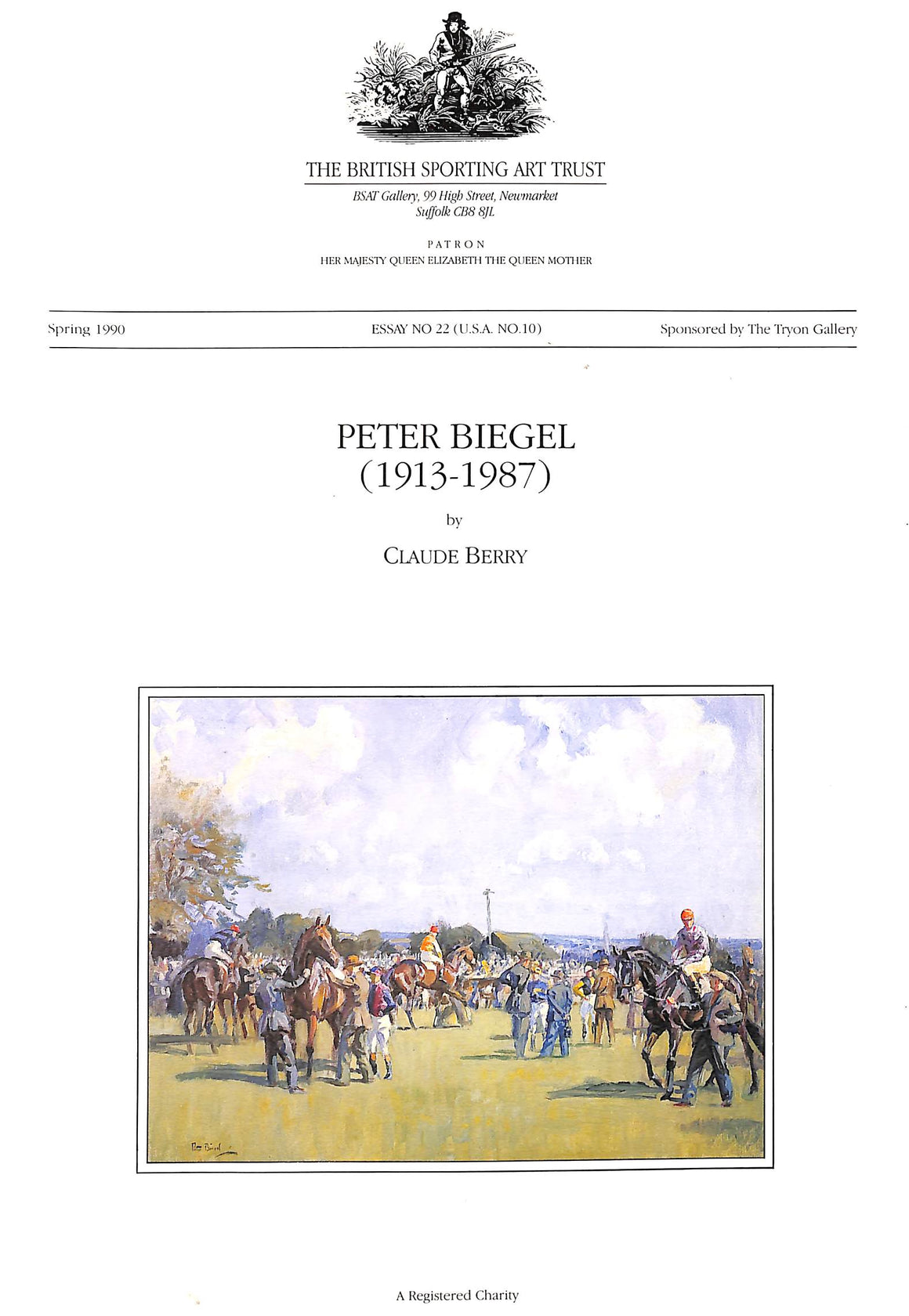 "Peter Biegel (1913-1987)" 1990 BERRY, Claude