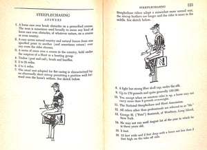 "Equestionnaire: 1000 Questions And Answers For Horsemen" 1947 DISSTON, Harry