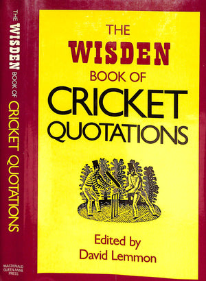 "The Wisden Book Of Cricket Quotations" 1982 LEMMON, David [edited by]