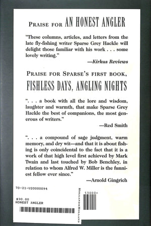 "An Honest Angler: The Best Of Sparse Grey Hackle" 1998 SHERWOOD, Patricia Miller
