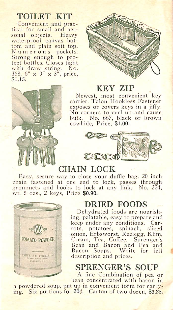 Abercrombie's Camp Outfits 1929 Summer Supplement