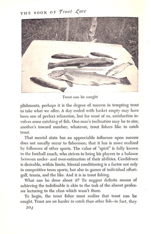 "The Book Of Trout Lore" 1947 CROWE, John