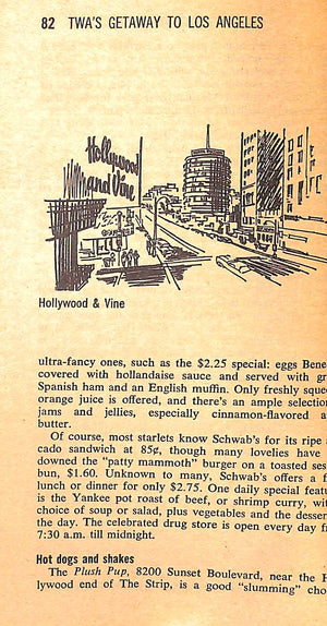 "TWA Getaway Guide Los Angeles" 1971 HAGGART, Stanley and PORTER, Darwin