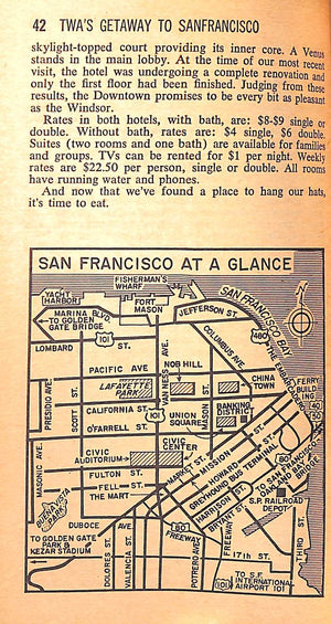 "TWA Getaway Guide San Franscisco" 1971 GODWIN, John and BRYANT, Beth