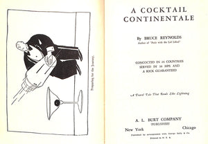 "A Cocktail Continentale" 1926 REYNOLDS, Bruce