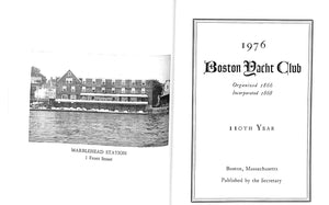 Boston Yacht Club 1976 Annual