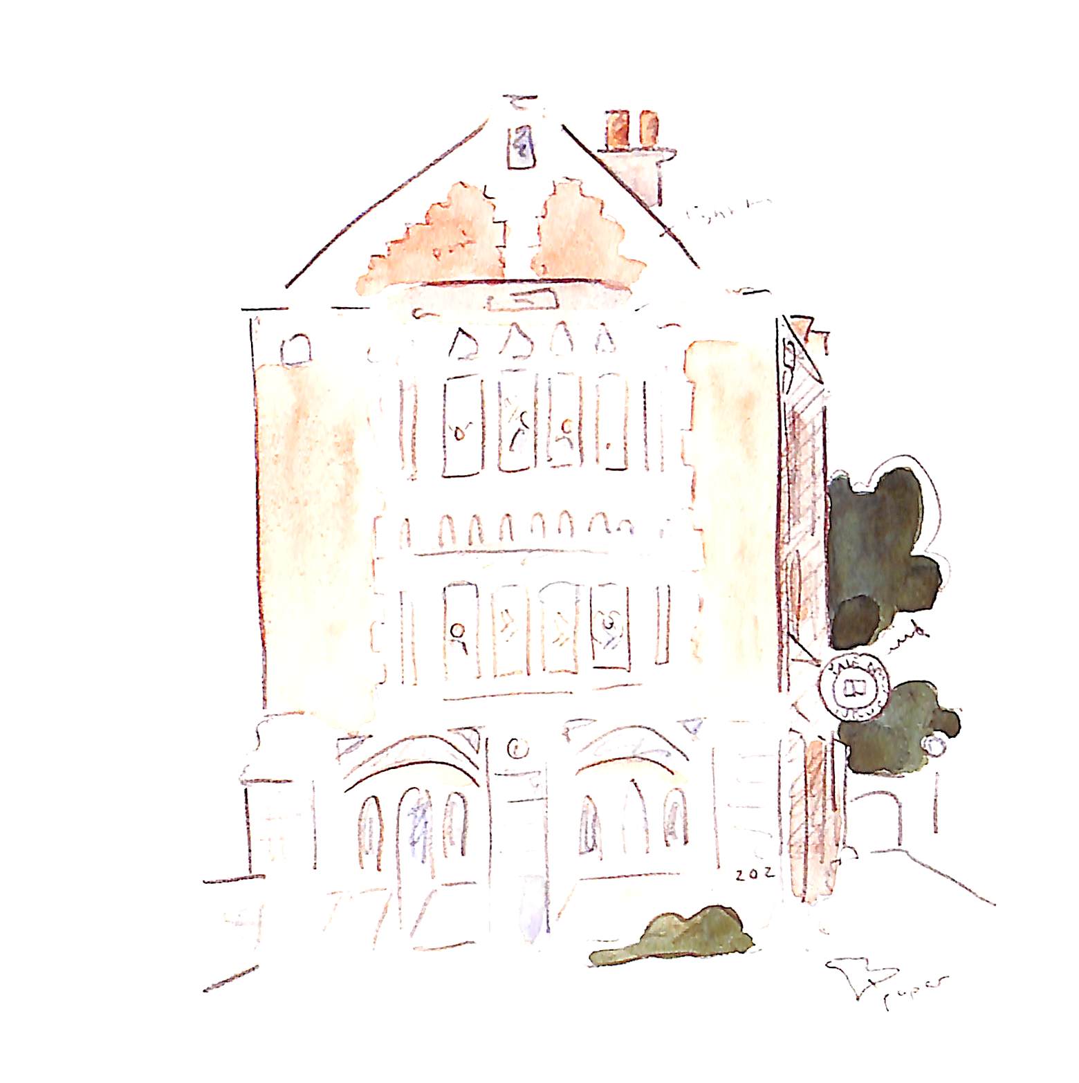 "A Day At Yale" 1998 COOPER, Elisha (SIGNED w/ Drawing)