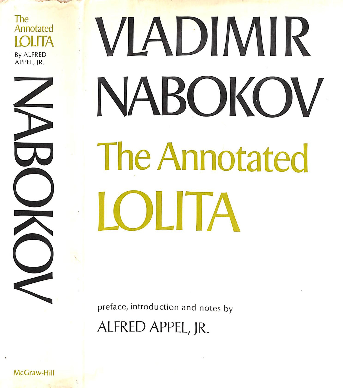"Vladimir Nabokov The Annotated Lolita" 1970 APPEL, Alfred J.