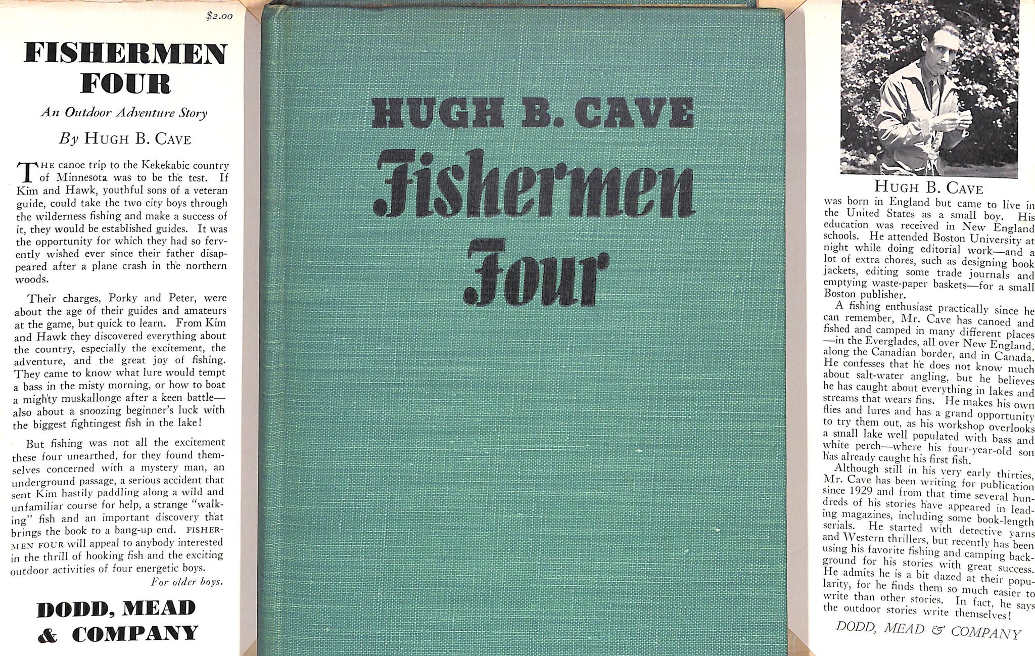 "Fishermen Four: An Outdoor Adventure Story" 1942 CAVE, Hugh B.