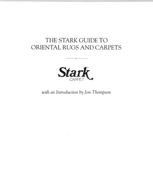 "Stark Carpet: Volume IV - The Stark Guide To Oriental Rugs And Carpets" 1996 LEACH, Nicky [edited by]