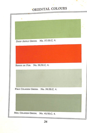 "A Tint Book Of Historical Colours Suitable For Decorative Work" 1950