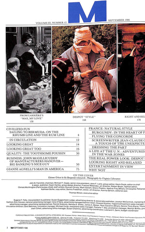 M The Civilized Man France: Natural Style September 1986