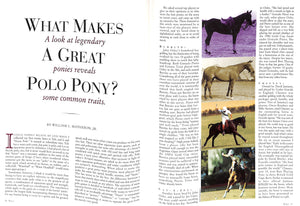 The U.S. Open Polo Magazine June/ July 1996