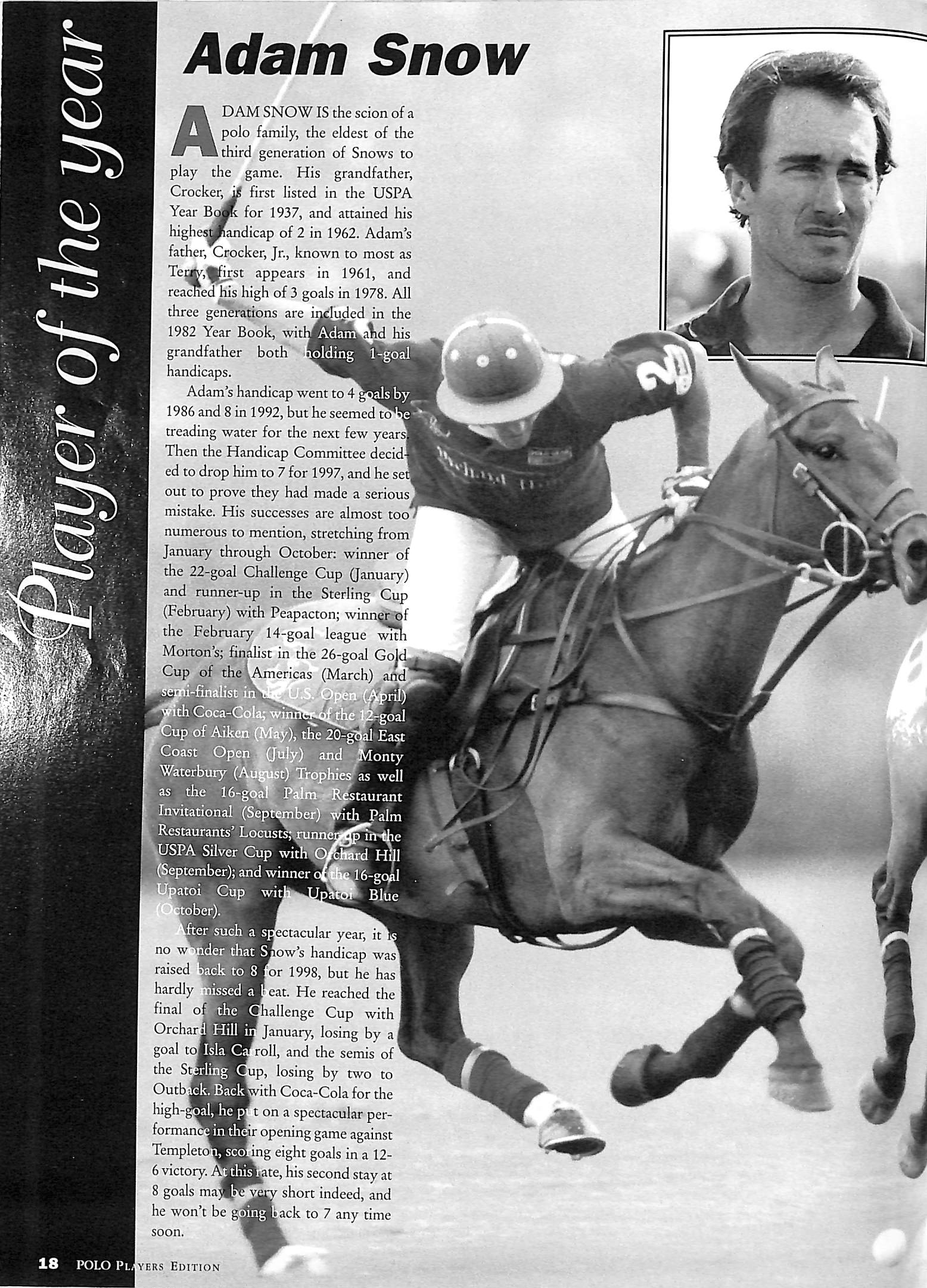 Polo Players Edition Magazine April 1998
