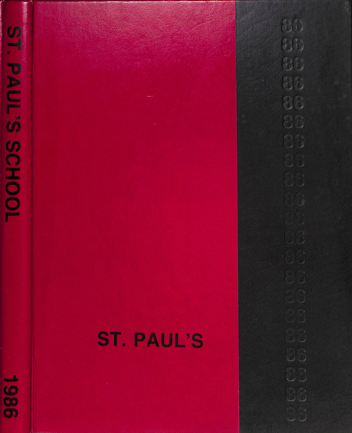 "St Paul's School Concord, NH 1986 Yearbook"