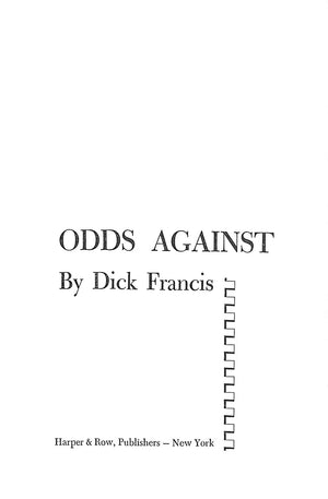 "Odds Against" 1965 FRANCIS, Dick