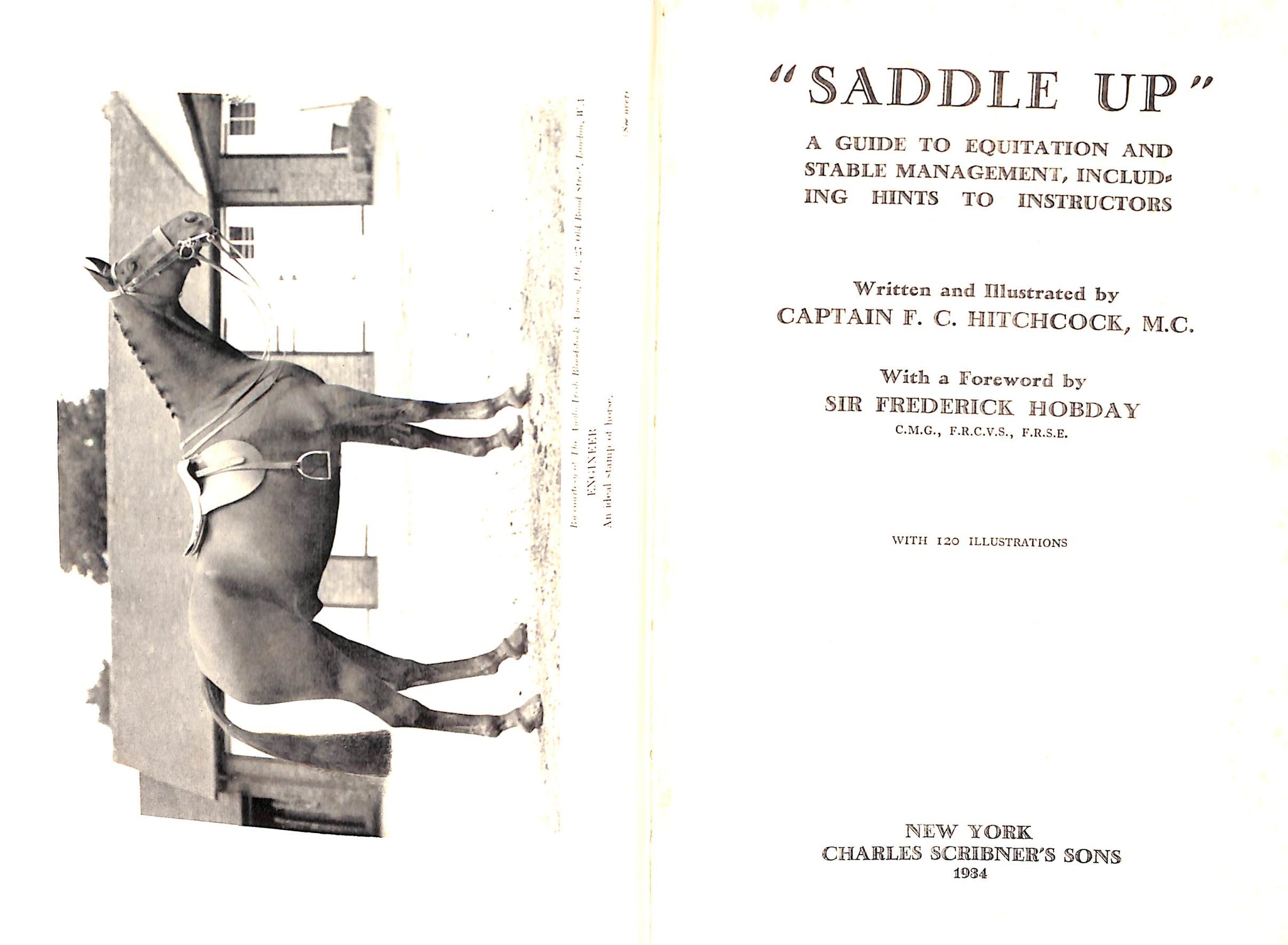 "Saddle Up" 1934 HITCHCOCK, Captain F. C., M. C.