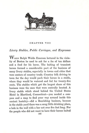 "The Horse & Buggy Age In New England" 1937 MITCHELL, Edwin Valentine