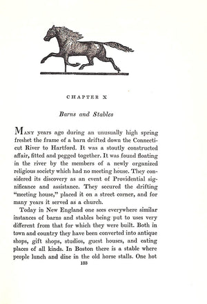 "The Horse & Buggy Age In New England" 1937 MITCHELL, Edwin Valentine