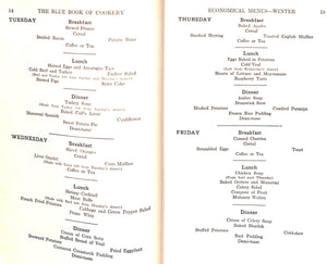 "The Blue Book Of Cookery: And Manual Of House Management" 1929 SMITH, Isabel Cotton
