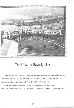 "The Beverly Hills Hotel Cookbook 1912-1928" 1985 ANDERSON, Electra Lynn