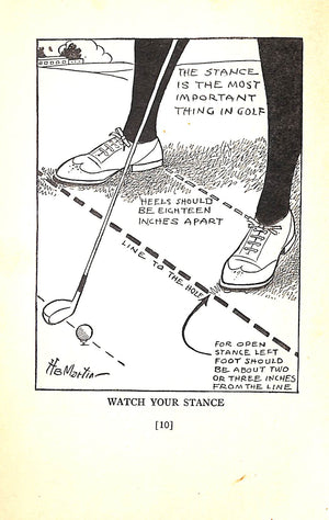 "Pictorial Golf: Practical Instruction For The Beginner, and Valuable Hints for the Star" 1928 MARTIN, H.B.