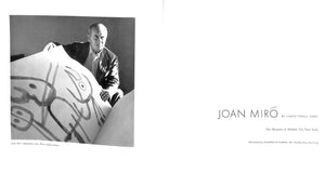 "Joan Miro" 1959 SOBY, James Thrall